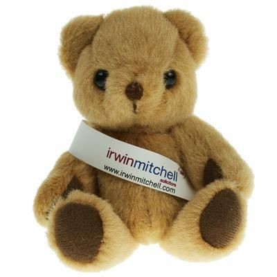 13CM HONEY JOINTED BEAR with Sash