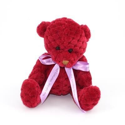 15CM BOW BERRY WAFFLE BEAR