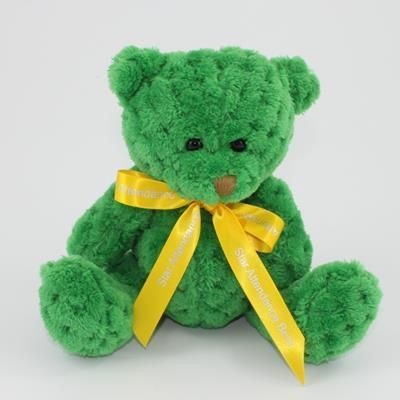 15CM BOW KELLY WAFFLE BEAR