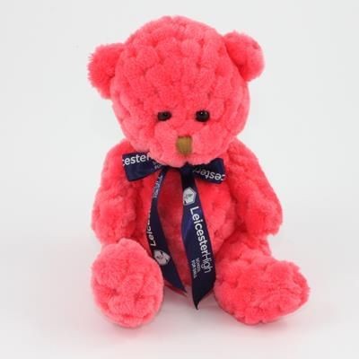 15CM BOW WATERMELON WAFFLE BEAR