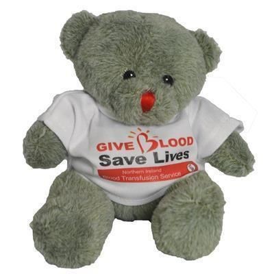 15CM RED NOSE BEAR with Tee Shirt