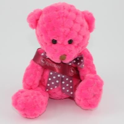 15CM SASH FIESTA WAFFLE BEAR