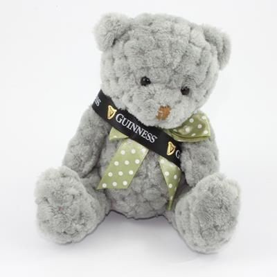 15CM SASH SMOKEY WAFFLE BEAR