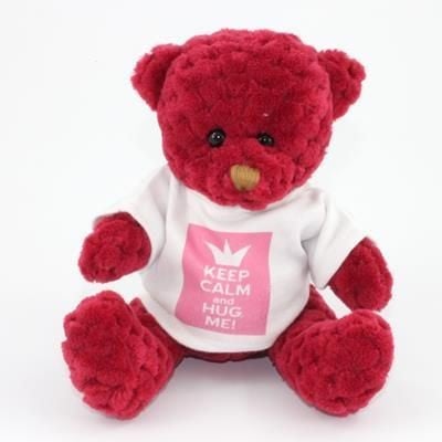 15CM TEE SHIRT BERRY WAFFLE BEAR