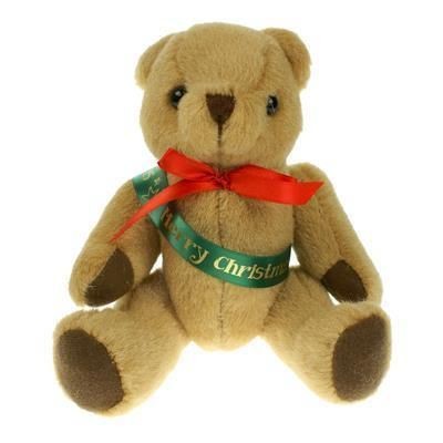 20CM HONEY JOINTED BEAR with Sash