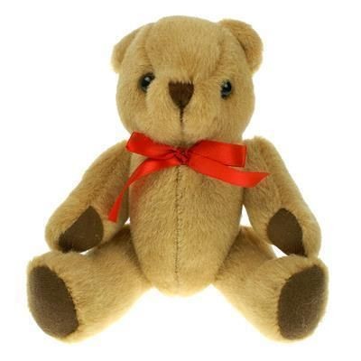 20CM PLAIN HONEY JOINTED BEAR