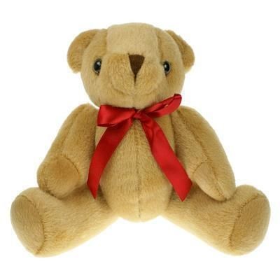 25CM PLAIN HONEY JOINTED BEAR