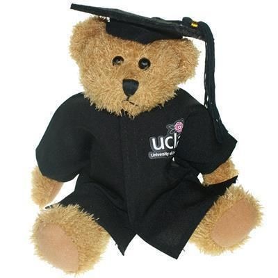 25CM SPARKIE BEAR with Cap & Gown