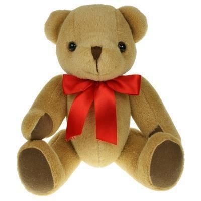 30CM PLAIN HONEY JOINTED BEAR