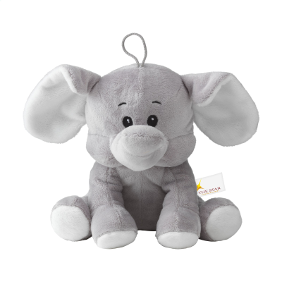 OLLY PLUSH ELEPHANT CUDDLY TOY in Grey