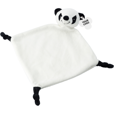 PLUSH ANIMAL COMFORTER in Black_&_White