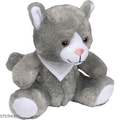 PLUSH TOY CAT in Silvergrey