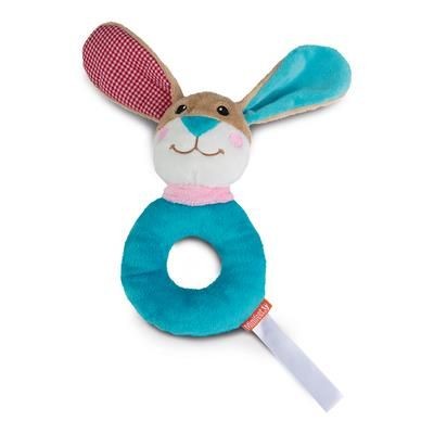 RABBIT ROUND GRAB TOY with Rattle