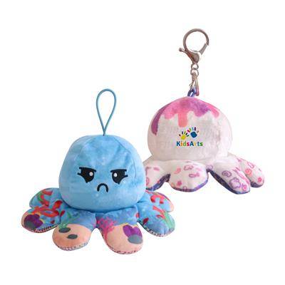 SMALL REVERSIBLE OCTOPUS PLUSH TOY