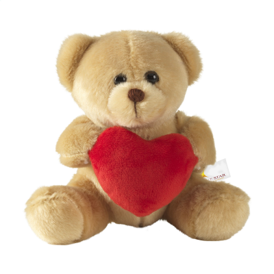 WITH LOVE BEAR CUDDLY TOY in Brown