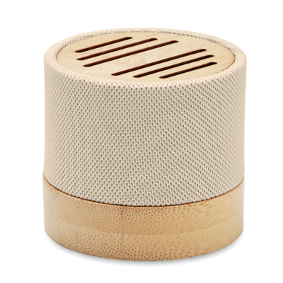 BAMBOO RPET CORDLESS SPEAKER in Brown