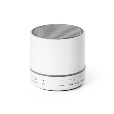 PEREY ABS PORTABLE SPEAKER with Microphone in White