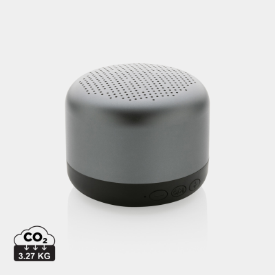 TERRA RCS RECYCLED ALUMINIUM METAL 5W CORDLESS SPEAKER in Grey