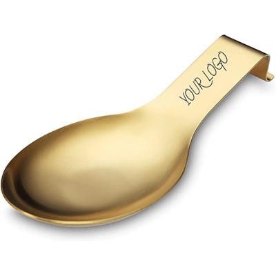 GOLD STAINLESS STEEL METAL SPOON REST