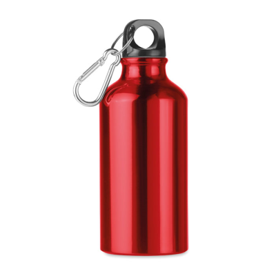 400 ML ALUMINIUM METAL BOTTLE in Red