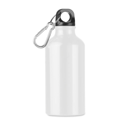 400 ML ALUMINIUM METAL BOTTLE in White