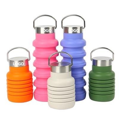 550ML COLLAPSIBLE FOOD GRADE SILICON WATER BOTTLE