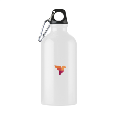 ALUMINI GRS RECYCLED 500 ML WATER BOTTLE in White