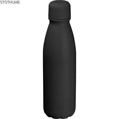 ALUMINIUM DRINK BOTTLE 600 ML in Black