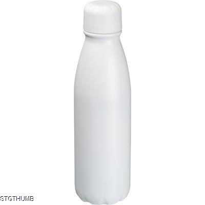 ALUMINIUM DRINK BOTTLE 600 ML in White