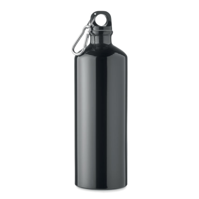 ALUMINIUM METAL BOTTLE 1L in Black