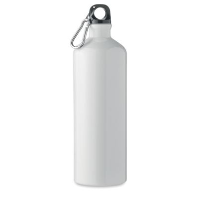 ALUMINIUM METAL BOTTLE 1L in White