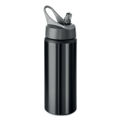 ALUMINIUM METAL BOTTLE 600 ML in Black