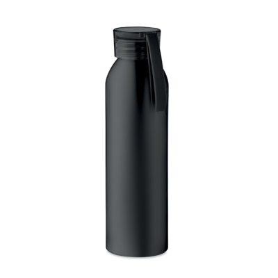 ALUMINIUM METAL BOTTLE 600ML in Black