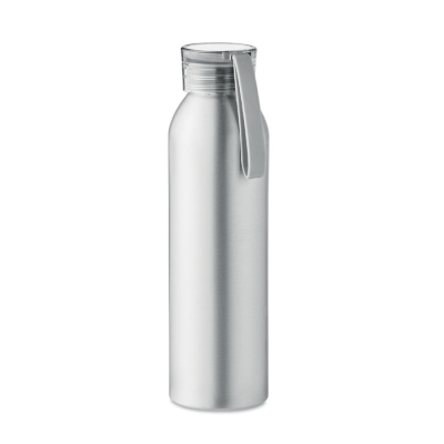 ALUMINIUM METAL BOTTLE 600ML in Matt Silver