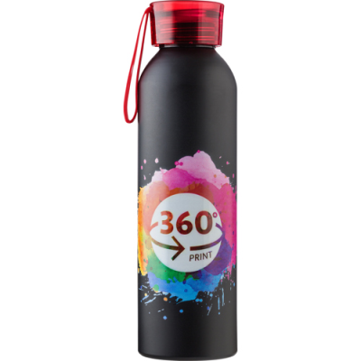 ALUMINIUM METAL BOTTLE (650ML) SINGLE WALLED in Red