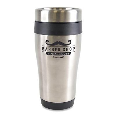 ANCOATS STAINLESS STEEL METAL TUMBLER with Black Trim