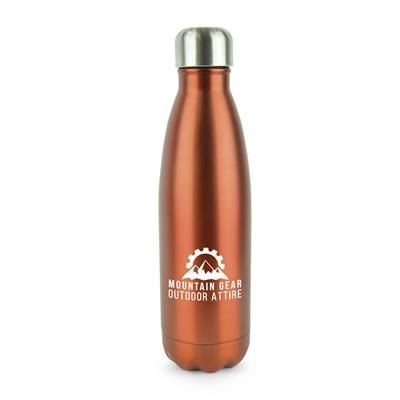 ASHFORD PLUS STAINLESS STEEL METAL DRINK BOTTLE in Amber