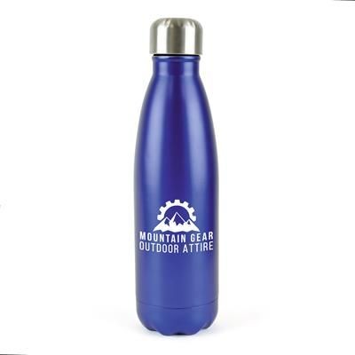 ASHFORD PLUS STAINLESS STEEL METAL DRINK BOTTLE in Blue