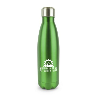 ASHFORD PLUS STAINLESS STEEL METAL DRINK BOTTLE in Dark Green