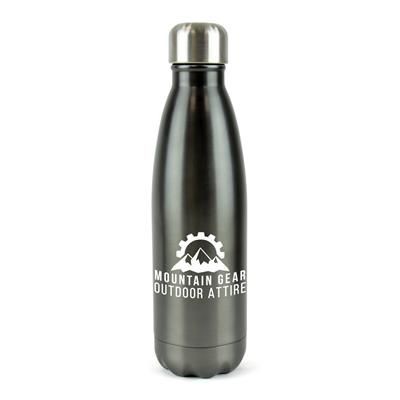 ASHFORD PLUS STAINLESS STEEL METAL DRINK BOTTLE in Gun Metal