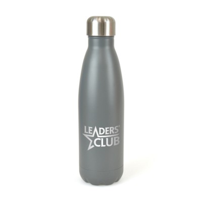 ASHFORD POP STAINLESS STEEL METAL DRINK BOTTLE in Grey