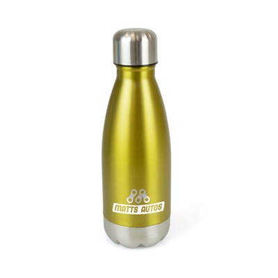 ASHFORD STAINLESS STEEL METAL DRINK BOTTLE in Yellow