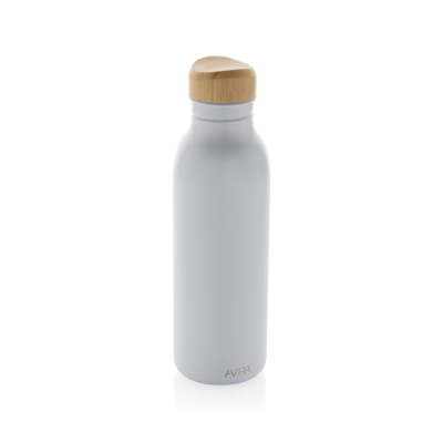 AVIRA ALCOR RCS RE-STEEL SINGLE WALL WATER BOTTLE 600 ML in White