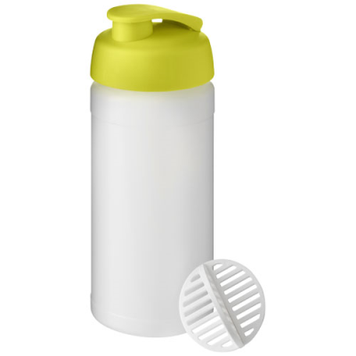 BASELINE PLUS 500 ML SHAKER BOTTLE in Lime & Frosted Clear Transparent