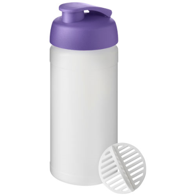 BASELINE PLUS 500 ML SHAKER BOTTLE in Purple & Frosted Clear Transparent