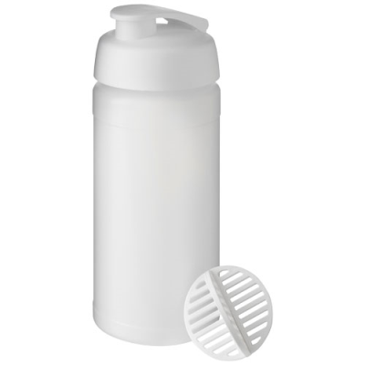 BASELINE PLUS 500 ML SHAKER BOTTLE in White & Frosted Clear Transparent