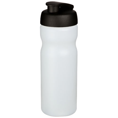 BASELINE® PLUS 650 ML FLIP LID SPORTS BOTTLE in Transparent & Solid Black