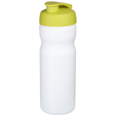 BASELINE® PLUS 650 ML FLIP LID SPORTS BOTTLE in White & Lime