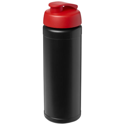 BASELINE® PLUS 750 ML FLIP LID SPORTS BOTTLE in Solid Black & Red