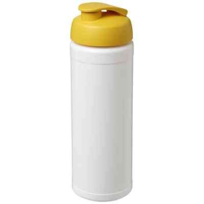 BASELINE® PLUS 750 ML FLIP LID SPORTS BOTTLE in White & Yellow